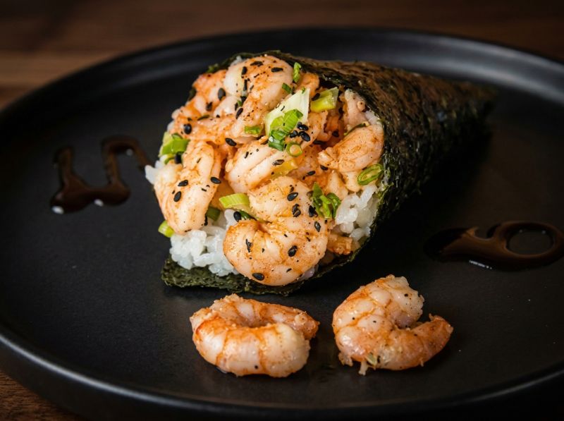 Temaki de Camarão Cozido