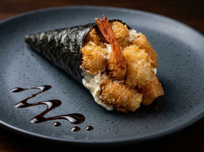 Temaki de Camarão Empanado