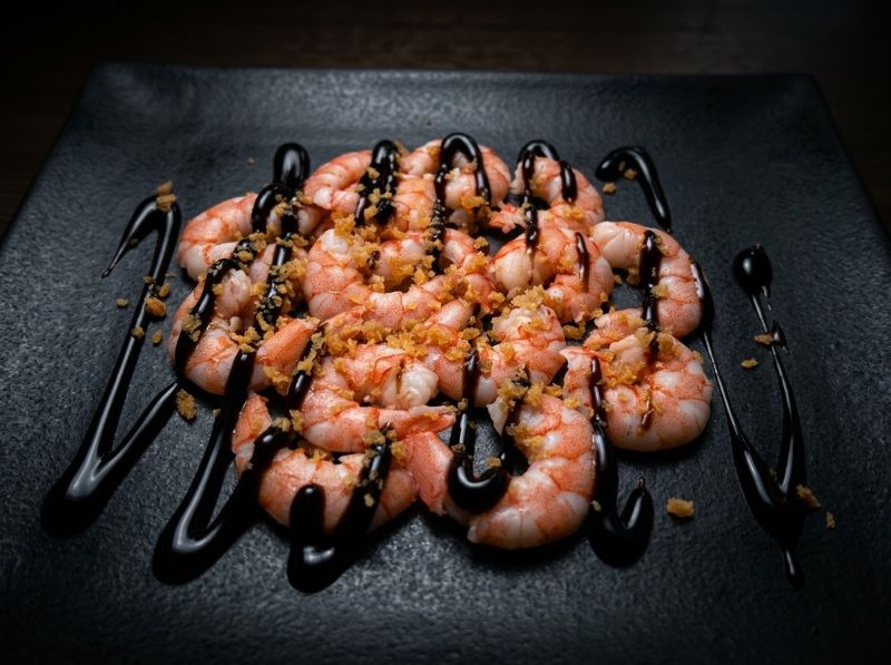 Carpaccio de Camarão Cozido