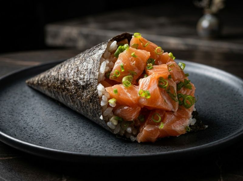 Temaki de Salmão  sem cream cheese