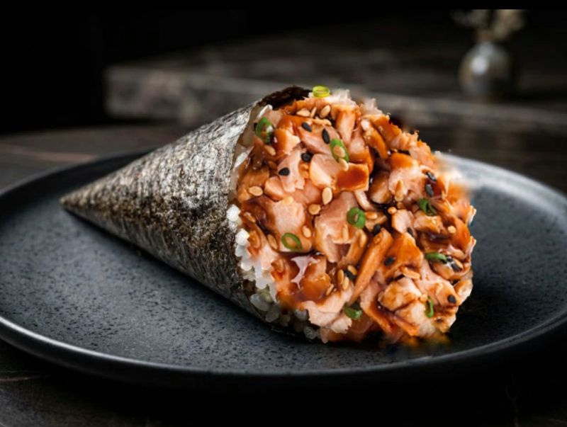 Temaki de Salmão Grelhado